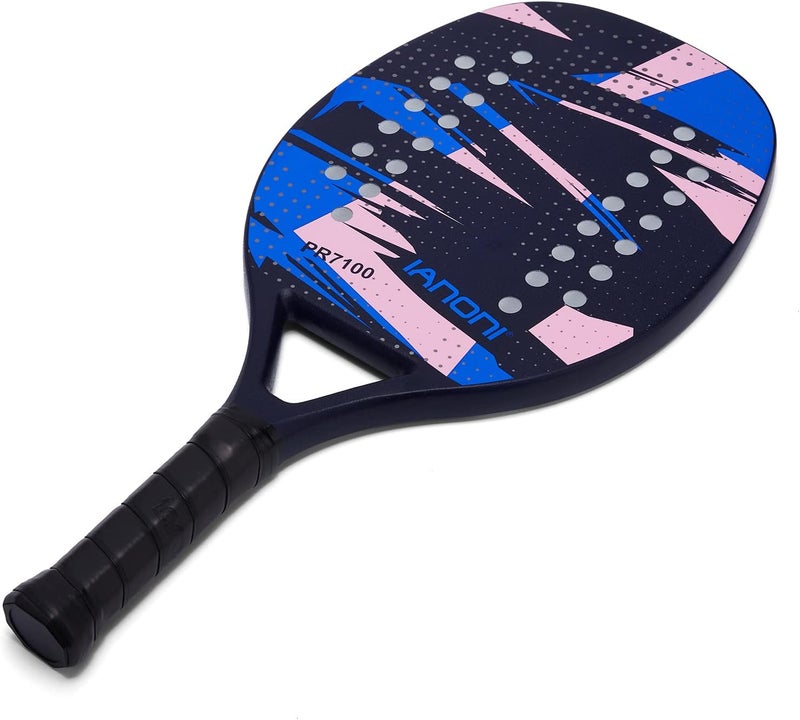 WLSRW Beach Tennis Paddle Beach Tennis Racket Carbon Fiber with EVA Memory Foam Core Tennis Paddles - Image 1
